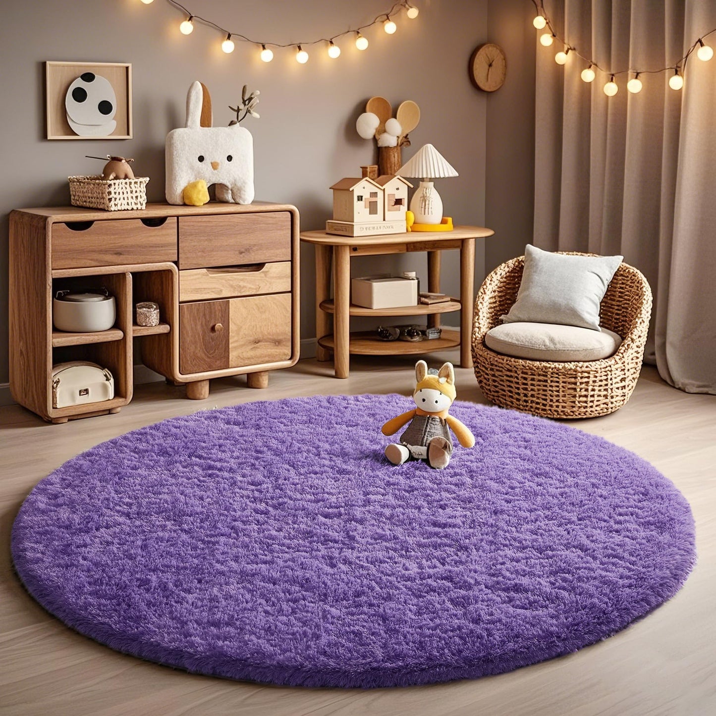 Ophanie Area Rugs for Bedroom Living Room, Grey Fluffy Fuzzy Shag Shaggy Soft Plush Carpet, 4x6 Indoor Floor Gray Rug for Kids Home Dorm Decor Aesthetic