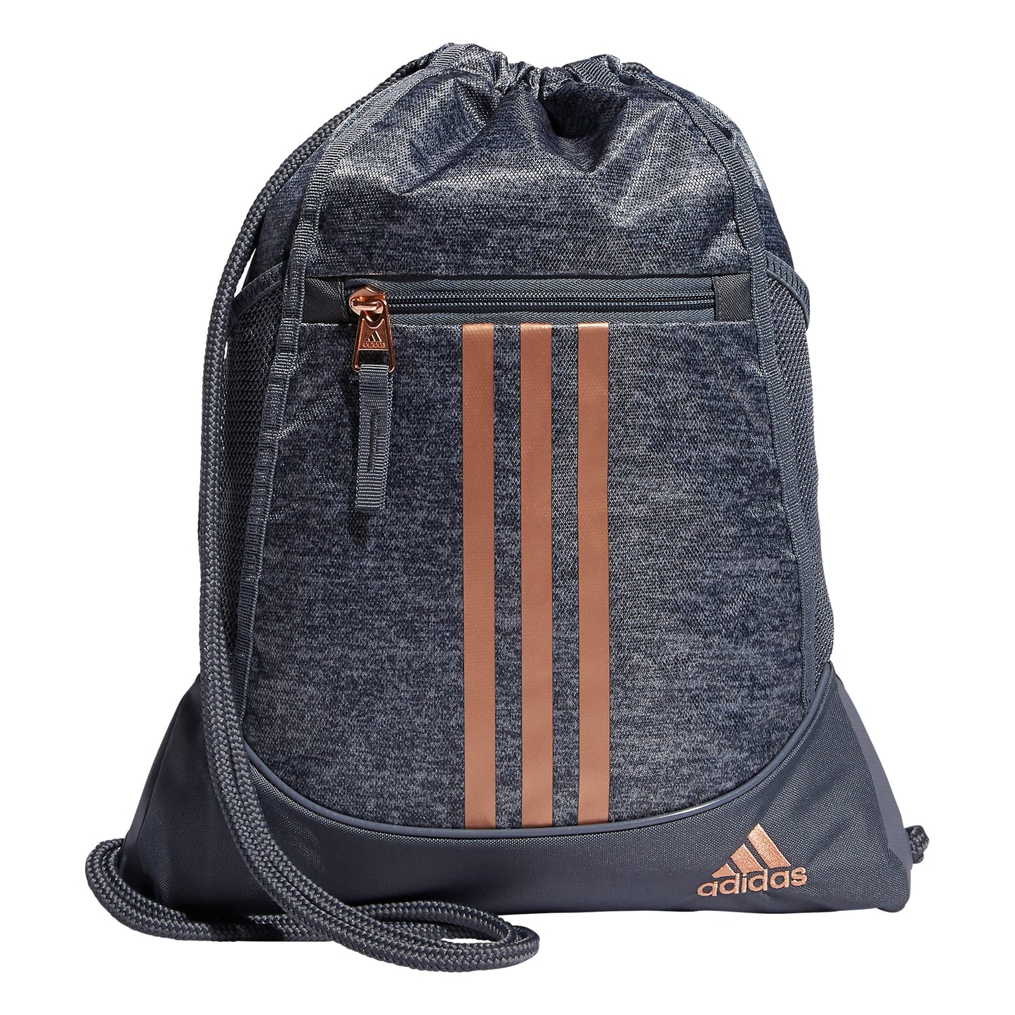 adidas Alliance Sackpack, Drawstring Backpack, Lightweight Small Gym Bag for Women and Men, Black, One Size