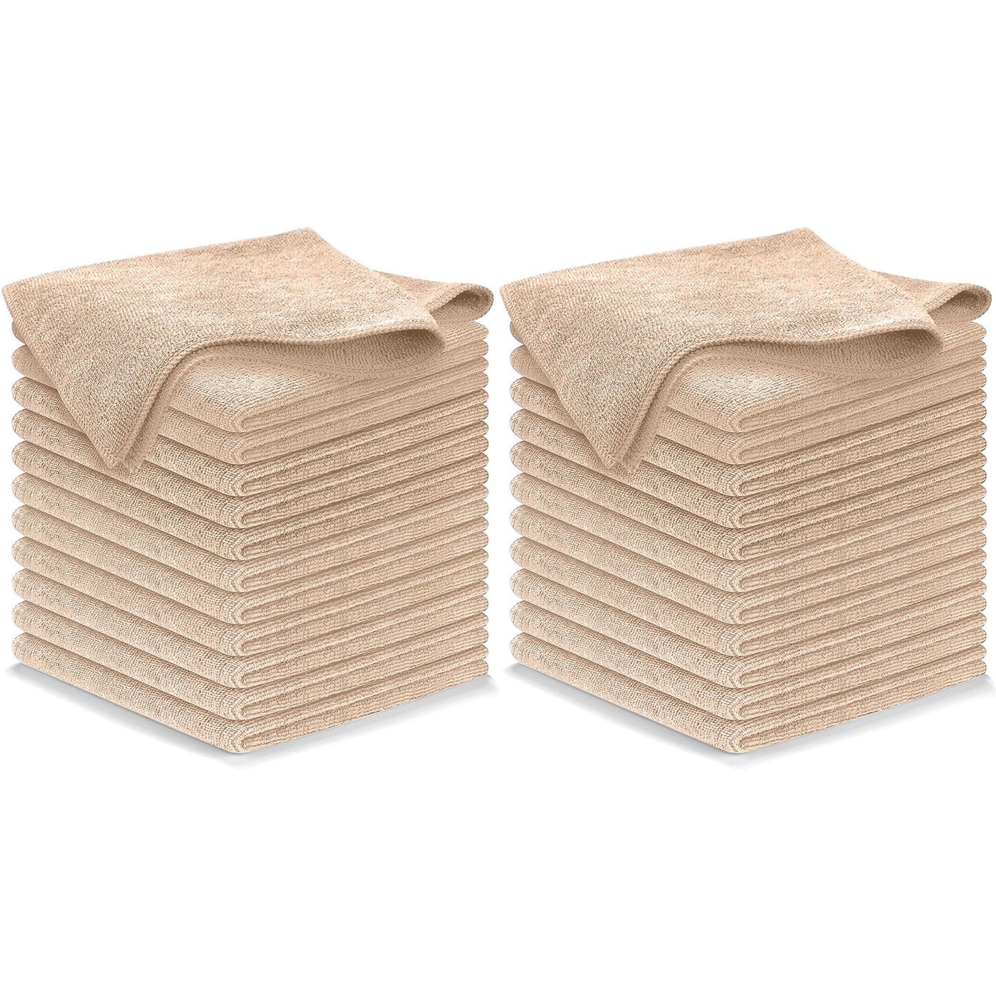 USANOOKS Microfiber Cleaning Cloth Grey - 12 Pcs (12.5"x12.5") - High Performance - 1200 Washes, Ultra Absorbent Microfiber Towel Weave Grime & Liquid for Streak-Free Mirror Shine - Car Washing Cloth