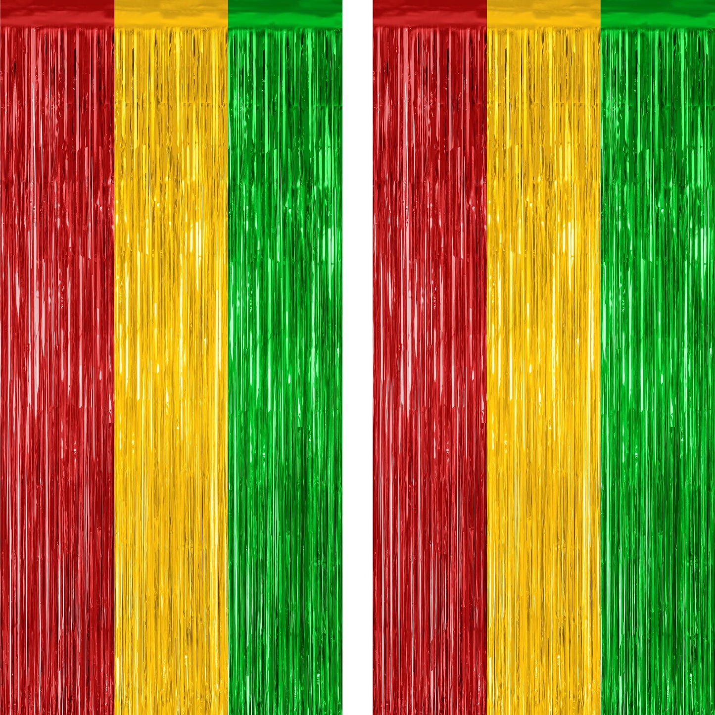 2 Pack Halloween Backdrop, 3.28 FT x 7.05 FT Foil Fringe Curtains, Orange Purple Black Party Streamer Tinsel Backdrop Curtains, Halloween Decorations Door Decor Photo Props Party Supplies