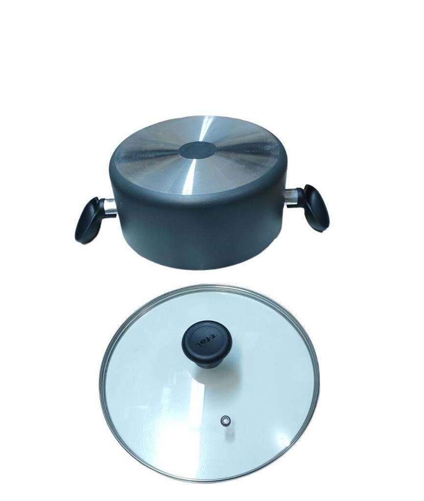 T-fal Cookware Set Nonstick Inside and Out 9 Piece Gray