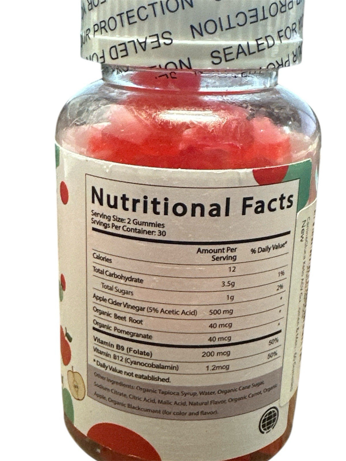 Keto ACV Gummies for Weight Loss, Apple Cider Vinegar 60 Gummies for Women & Men