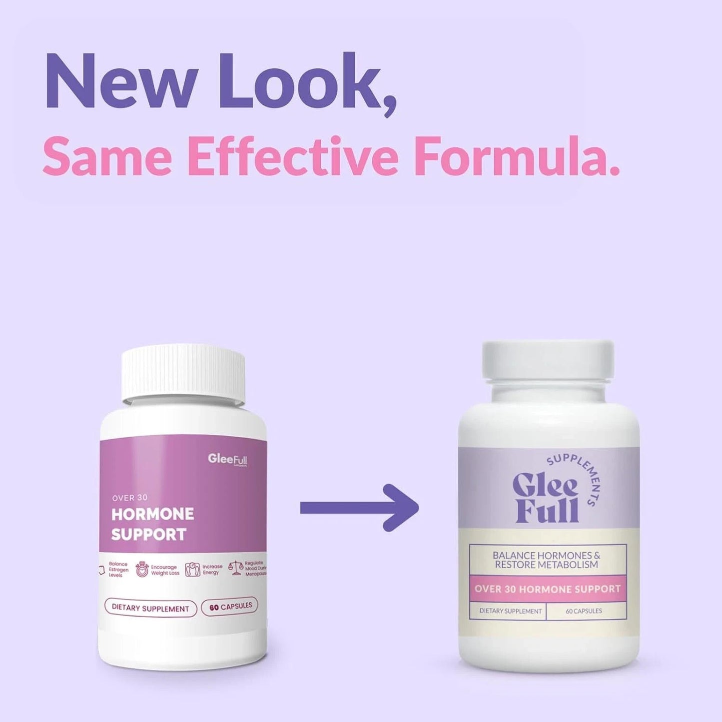 GleeFul Over 30 Hormone Support - Estrogen, Energy, Menopause Support for Women