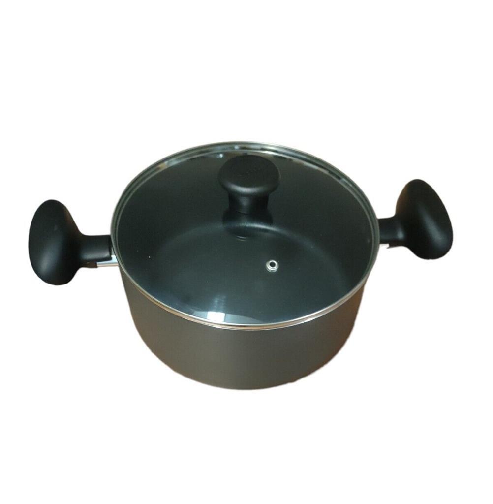 T-fal Cookware Set Nonstick Inside and Out 9 Piece Gray