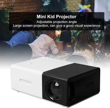 Mini Kid Projector, 1080P HD Adjustable Angle LED Portable Projector