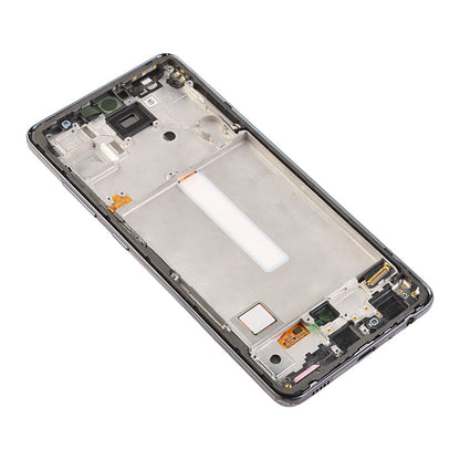 OLED Screen Digitizer Assembly With Frame for Samsung Galaxy A52 4G A525/ A52 5G (2021) A526 (Premium) - Awesome Black