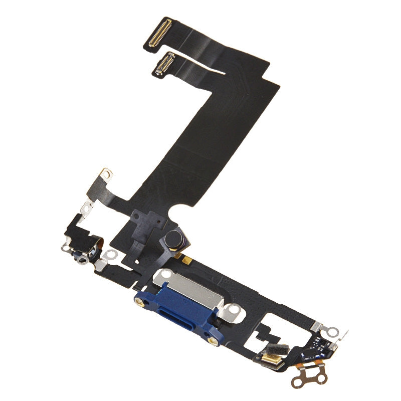 Charging Port with Flex Cable for iPhone 12 mini (High Quality) - Blue