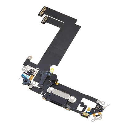 Charging Port with Flex Cable for iPhone 12 mini (High Quality) - Black