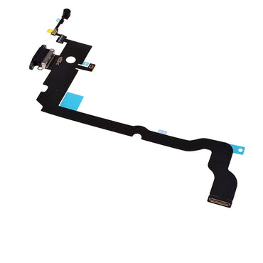 Charging Port with Flex Cable for iPhone XS Max (High Quality) - Black