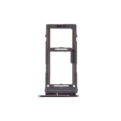 Sim Card Tray and MicroSD Card Tray for Samsung Galaxy S10 G973/ S10 Plus G975/ S10e G970 - Black