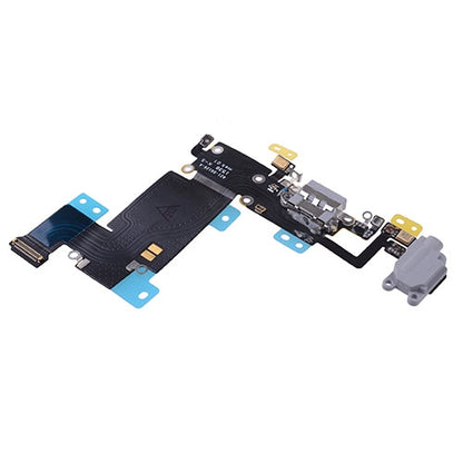 Charging Port with Flex Cable, Earphone Jack and Mic for iPhone 6S Plus (High Quality) - Dark Gray