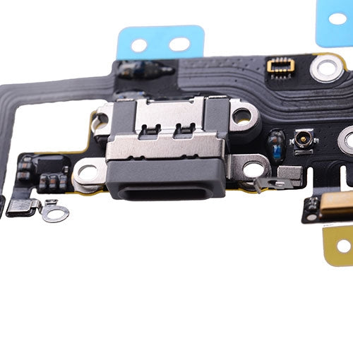 Charging Port with Flex Cable, Earphone Jack and Mic for iPhone 6S Plus (High Quality) - Dark Gray