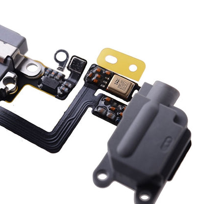 Charging Port with Flex Cable, Earphone Jack and Mic for iPhone 6S Plus (High Quality) - Dark Gray