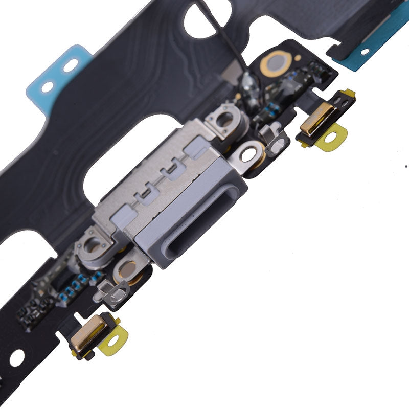 Charging Port with Flex Cable, Mic and Signal Antenna Cable for iPhone 7 Plus (High Quality) - Light Gray