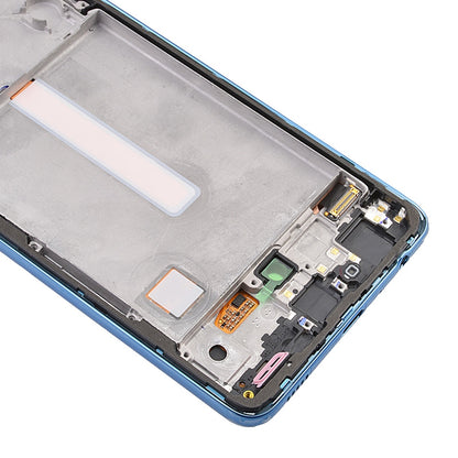OLED Screen Digitizer Assembly With Frame for Samsung Galaxy A52 4G A525/ A52 5G (2021) A526 (Premium) - Awesome Blue
