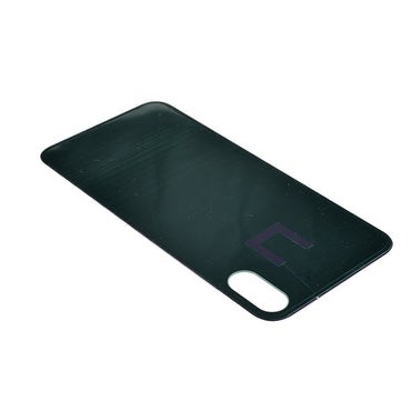 Back Glass Cover with Adhesive for iPhone XS - White(No Logo/ Big Hole)
