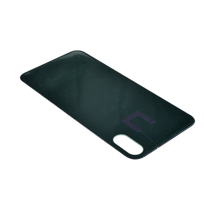 Back Glass Cover with Adhesive for iPhone XS - White(No Logo/ Big Hole)