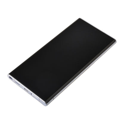 OLED Screen Digitizer Assembly with Frame for Samsung Galaxy S22 Ultra 5G S908 (for America Version)(Premium) - White