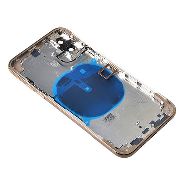 Back Housing with Small Parts Pre-installed for iPhone XS(No Logo) - Gold