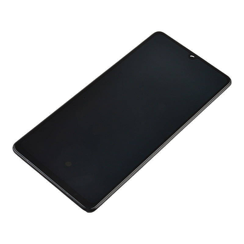 OLED Screen Digitizer Assembly With Frame for Samsung Galaxy A42 5G A426 (Premium) - Prism Dot Black