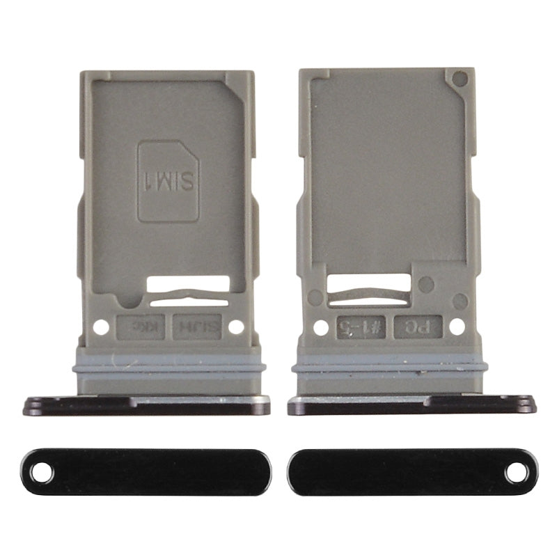Sim Card Tray for Samsung Galaxy S22 Ultra 5G S908 (Single SIM Card Version) - Phantom Black