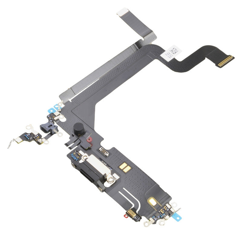 Charging Port with Flex Cable for iPhone 14 Pro Max (High Quality) - Black