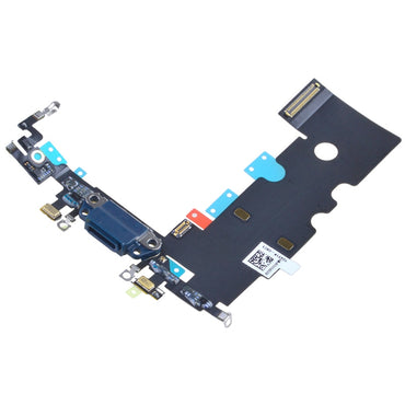Charging Port with Flex Cable and Mic for iPhone SE (2022)(High Quality) - Black
