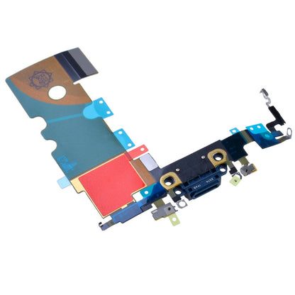 Charging Port with Flex Cable and Mic for iPhone SE (2022)(High Quality) - Black