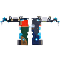 Charging Port with Flex Cable and Mic for iPhone SE (2022)(High Quality) - Black