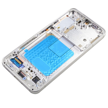OLED Screen Digitizer Assembly with Frame for Samsung Galaxy S22 5G S901 (for America Version)(Premium) - White