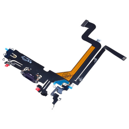 Charging Port with Flex Cable for iPhone 14 Pro Max (High Quality) - Deep Purple