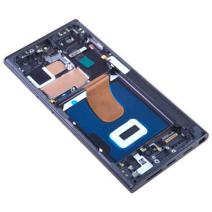 OLED Screen Digitizer Assembly with Frame for Samsung Galaxy S23 Ultra 5G S918 (for America Version)(Aftermarket) - Phantom Black
