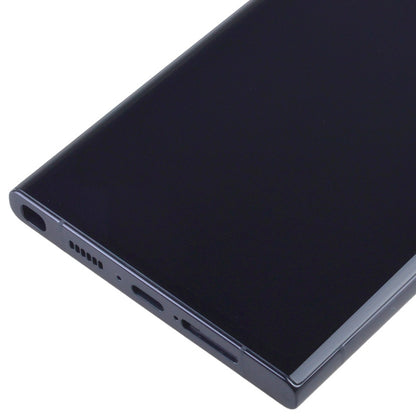 OLED Screen Digitizer Assembly with Frame for Samsung Galaxy S23 Ultra 5G S918 (for America Version)(Aftermarket) - Phantom Black