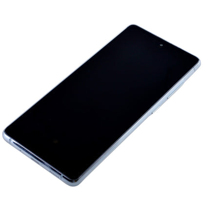 OLED Screen Digitizer with Frame Replacement for Samsung Galaxy S20 FE G780 (Aftermarket)(1:1 Size) - Cloud White