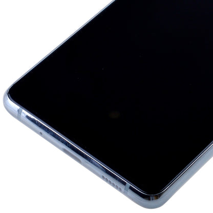 OLED Screen Digitizer with Frame Replacement for Samsung Galaxy S20 FE G780 (Aftermarket)(1:1 Size) - Cloud White