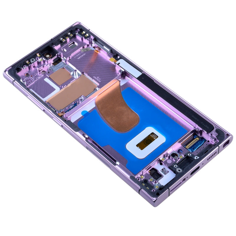 OLED Screen Digitizer Assembly Replacement with Frame for Samsung Galaxy S23 Ultra 5G S918 (for America Version)(Premium) - Lavender