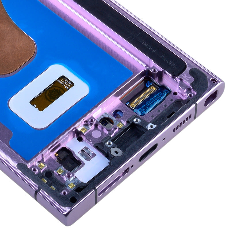 OLED Screen Digitizer Assembly Replacement with Frame for Samsung Galaxy S23 Ultra 5G S918 (for America Version)(Premium) - Lavender