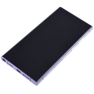 OLED Screen Digitizer Assembly with Frame for Samsung Galaxy S23 Ultra 5G S918 (for America Version)(Aftermarket) - Lavender