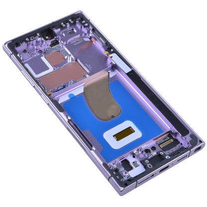 OLED Screen Digitizer Assembly with Frame for Samsung Galaxy S23 Ultra 5G S918 (for America Version)(Aftermarket) - Lavender