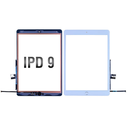 Touch Screen Digitizer With Home Button Flex for iPad 9 (2021) (10.2 inches) (High Quality) - White
