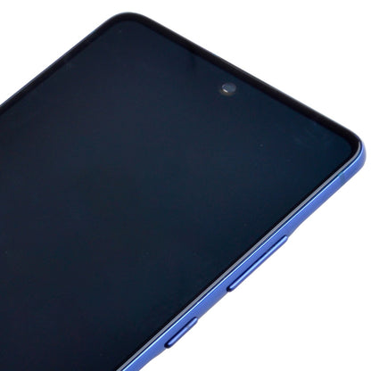 OLED Screen Digitizer Assembly with Frame for Samsung Galaxy A51 5G UW A516V (Premium) - Prism Bricks Blue