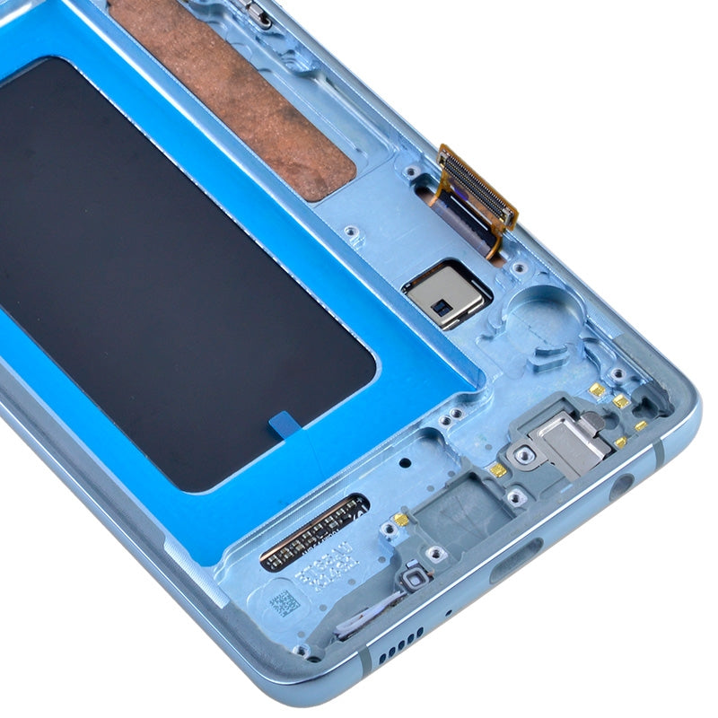 OLED Screen Digitizer with Frame Replacement for Samsung Galaxy S10 Plus G975 (Premium) - Prism Blue