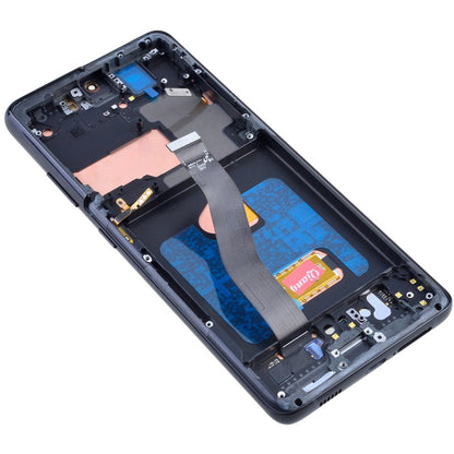 OLED Screen Digitizer Assembly Replacement with Frame for Samsung Galaxy S21 Ultra 5G G998 (Premium) - Phantom Black