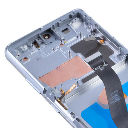 OLED Screen Digitizer Assembly Replacement with Frame for Samsung Galaxy S21 Ultra 5G G998 (Premium) - Phantom Silver