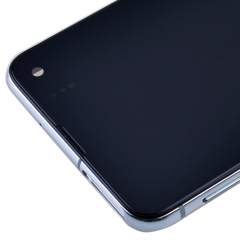 OLED Screen Digitizer with Frame Replacement for Samsung Galaxy S10e G970 (Premium) - Prism White