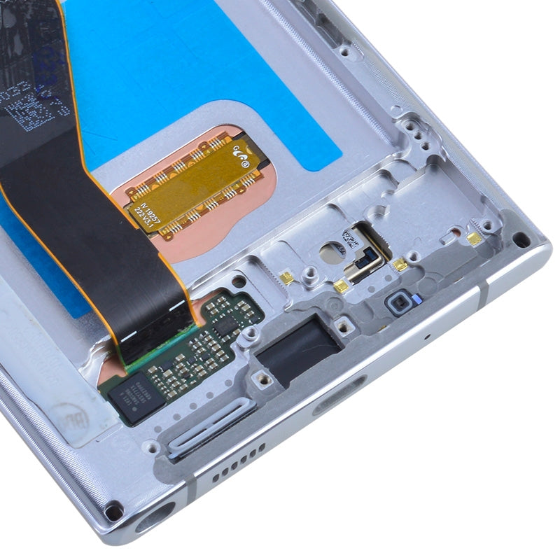 OLED Screen Digitizer with Frame Replacement for Samsung Galaxy Note 10 Plus N975 (Premium) - Aura White
