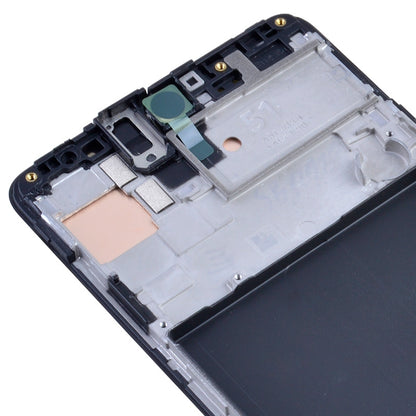 OLED Screen Digitizer Assembly With Frame for Samsung Galaxy A51 2019 A515 (Premium) - Prism Crush Black