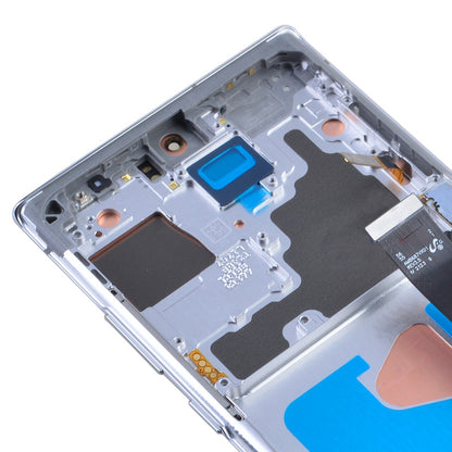 OLED Screen Digitizer Assembly with Frame for Samsung Galaxy Note 20 Ultra N985/ Note 20 Ultra 5G N986 (Premium) - Mystic White