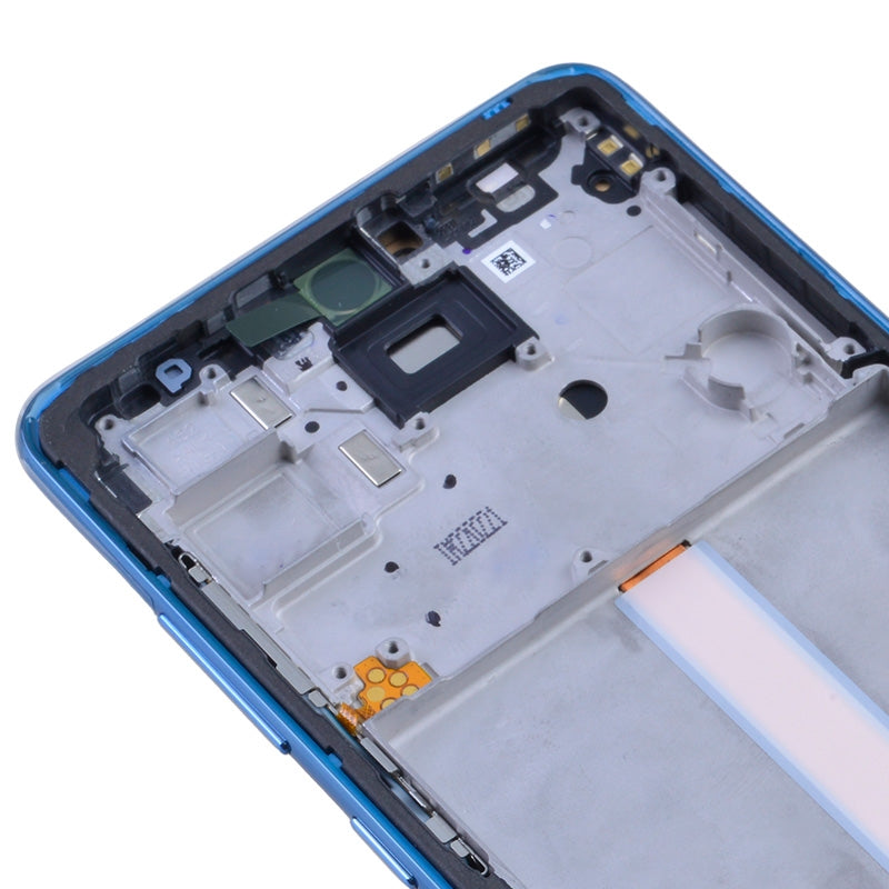 OLED Screen Digitizer Assembly With Frame for Samsung Galaxy A52 4G A525/ A52 5G (2021) A526 (Aftermarket)(1:1 Size) - Awesome Blue