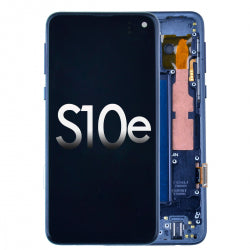 OLED Screen Digitizer with Frame Replacement for Samsung Galaxy S10e G970 (Premium) - Prism White